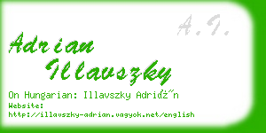 adrian illavszky business card